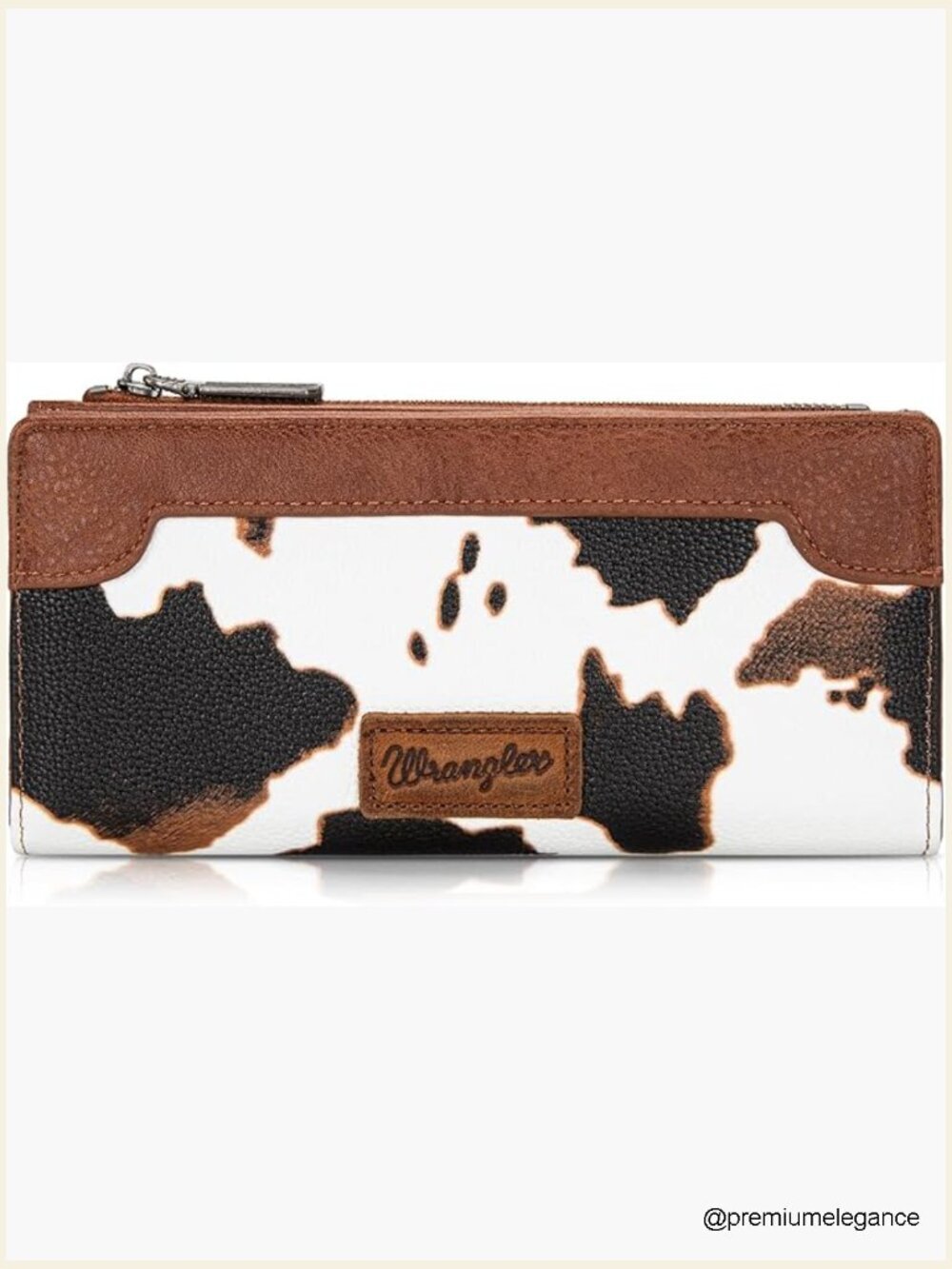 Womens Bifold Wallet with Card Slots and Zipper